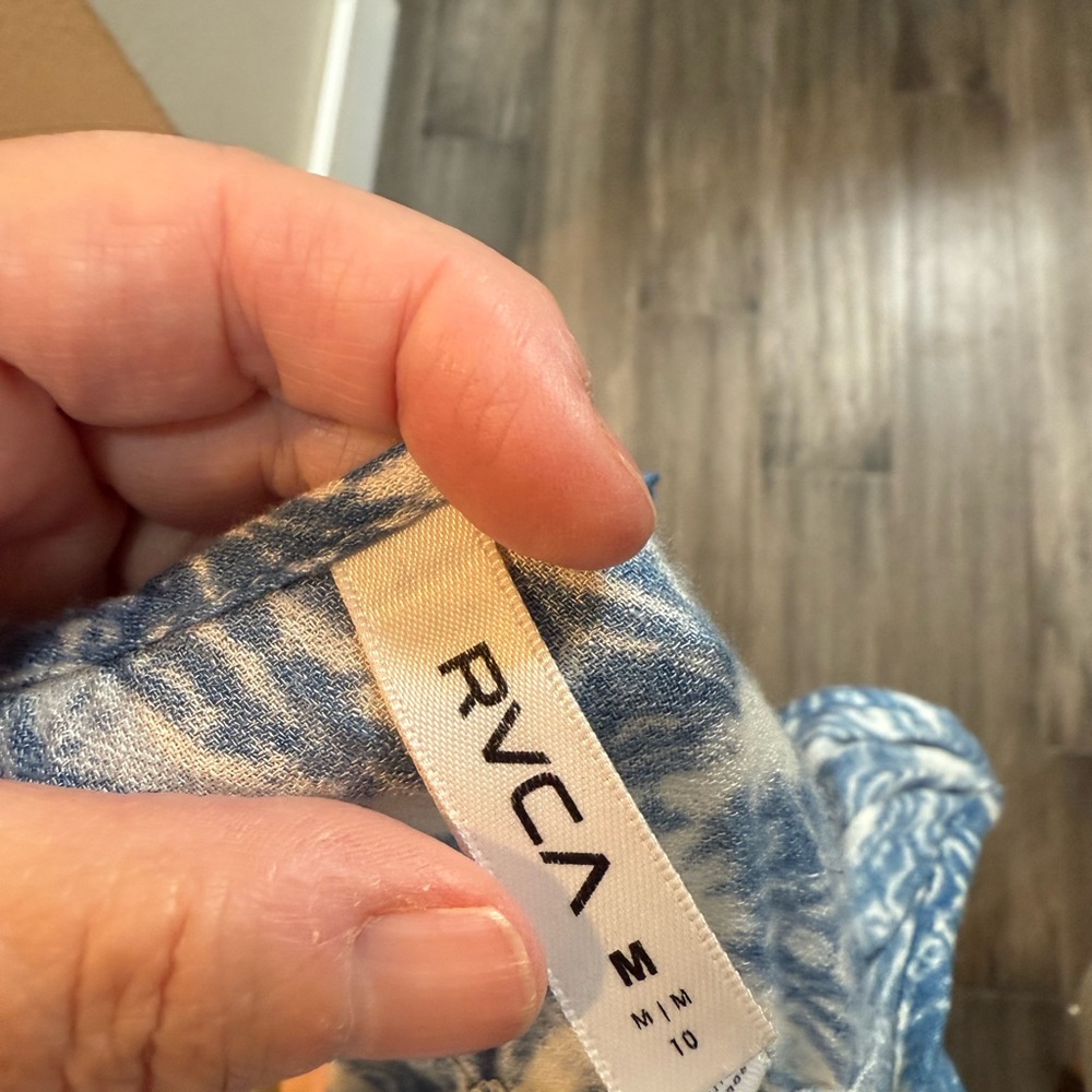 RVCA Blue Patterned Dress